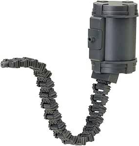 Kotobukiya M.S.G Weapon Unit 30 gray plastic belt link attached to a cylindrical container on a white background.
