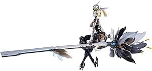 Kotobukiya Rosado Project RS-03 Hoshika Lily MK3 1/10 scale partially painted plastic figure shown on a white background, posed with a long ornate weapon.