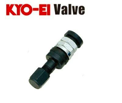 Black air valve (lightweight aluminum alloy) shown on a white background with KYO‑EI Valve text.