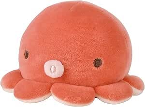 Front view of the Ribuha Ao plush octopus mascot (approx. 3.3 inches) on a white background.