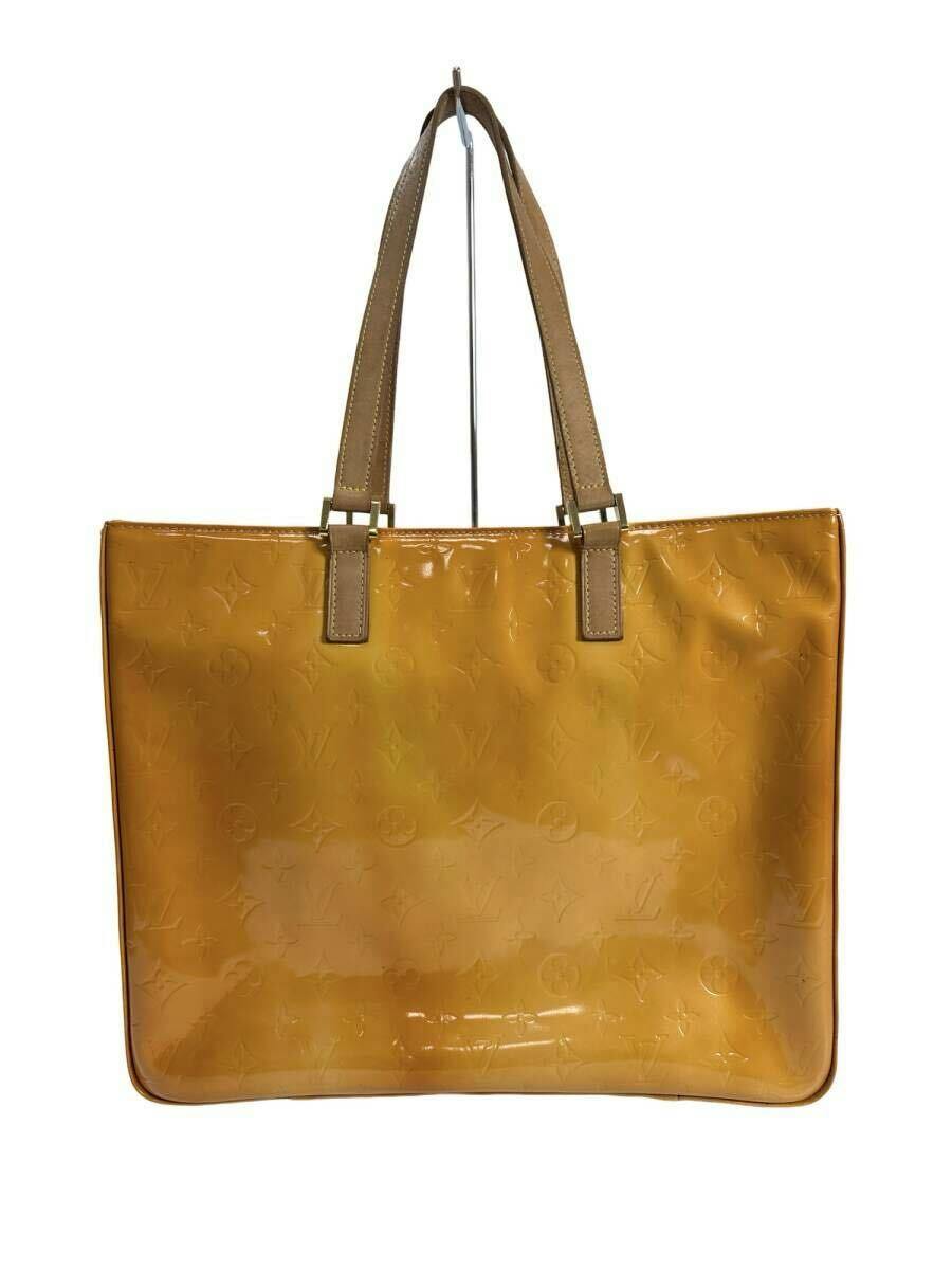Front view of the Louis Vuitton Vernis Columbus tote bag with two shoulder straps on a white background.
