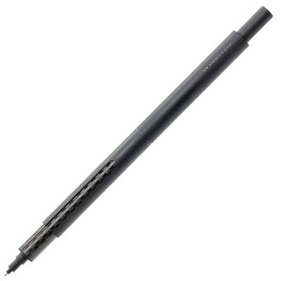 A gray LUDDITE DRAWMASTER mechanical pencil photographed on a white background at an angle.