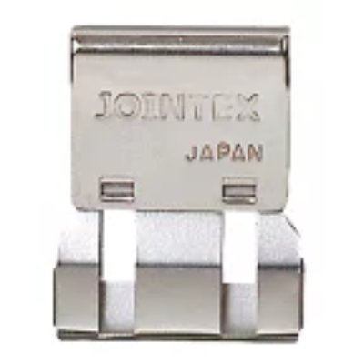 Close-up photo of a metal slide clip stamped 'JOINTEX JAPAN'.