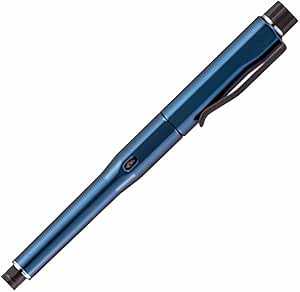 A blue Mitsubishi Pencil Kurutoga Dive 0.5mm mechanical pencil shown at an angled view on a white background.