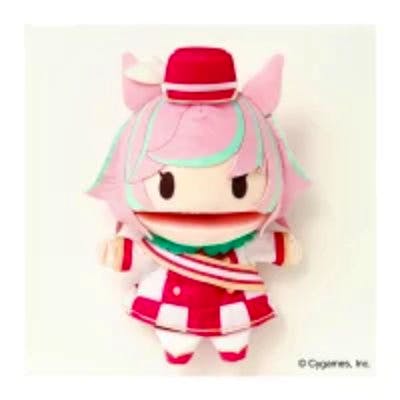 Front-facing plush puppet of 『ウマ娘 プリティーダービー』 マルシュロレーヌ（『マルちゃん』） on a white background.