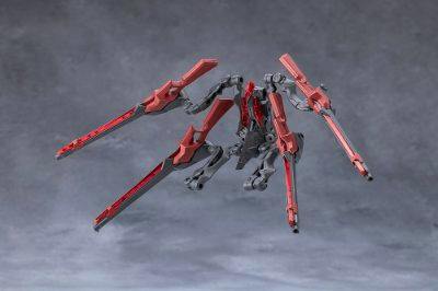 Plastic figure parts for the Metamorphose unit displayed on a neutral gray background.