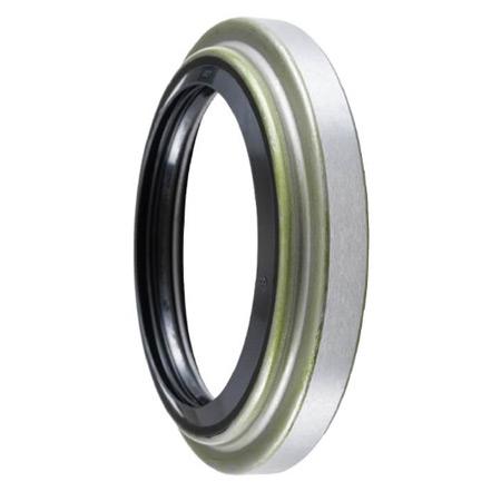 Circular rear wheel oil seal (D6237) with metal outer casing and rubber sealing lip.