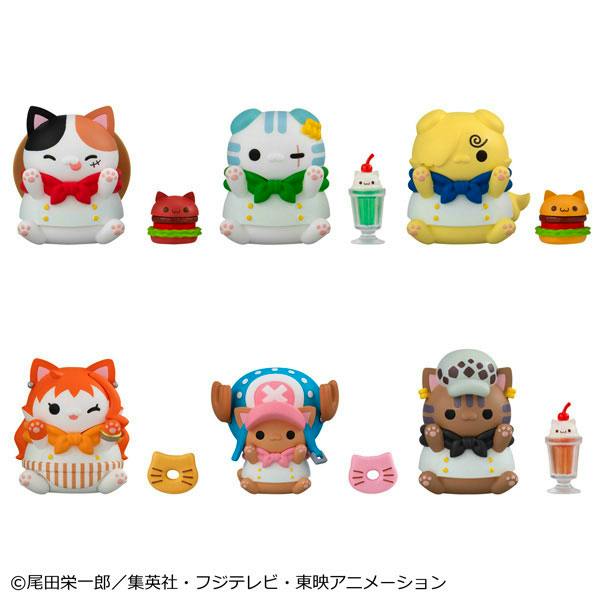 Multiple small chibi plastic figures from My Hero Academia displayed on a white background.