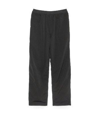 Front view of black nanamica ALPHADRY Club Pants (men's, size L) on a white background.