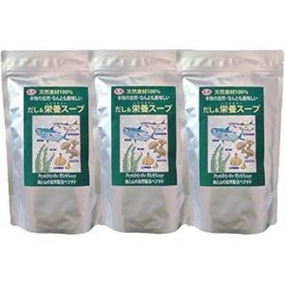 Three silver pouches with green product labels for the Natural Peptidrip broth and nutrition soup, shown as a set of three.