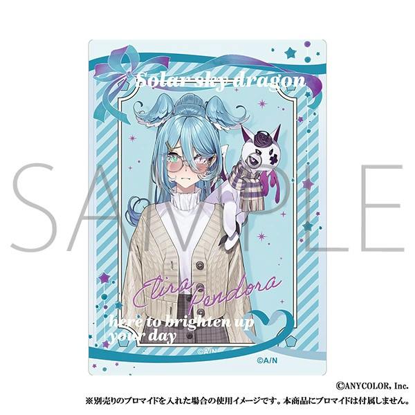 Plastic bromide case showing an Elira Pendora character illustration in a teal-themed frame with a SAMPLE watermark.