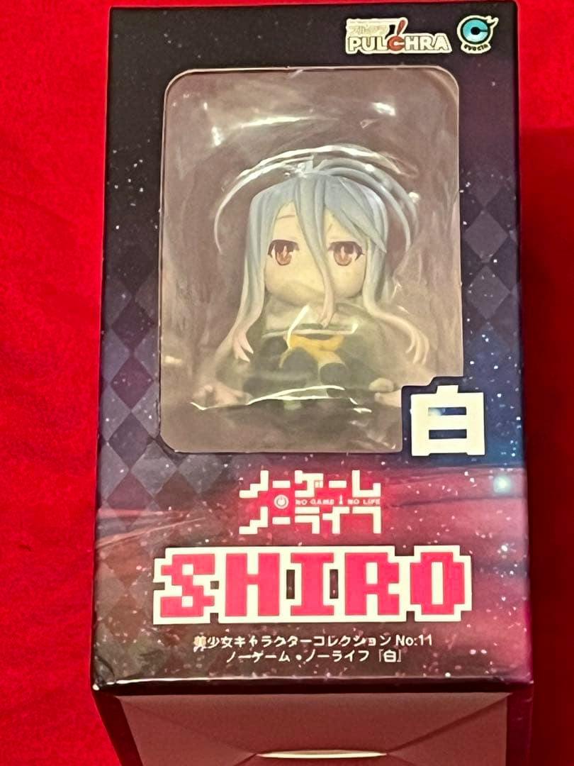 A boxed No Game No Life SHIRO figure visible through the front window of its packaging.
