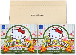 Two Hello Kitty matcha chocolate boxes side-by-side with a beige omikuji PSJBOX behind.