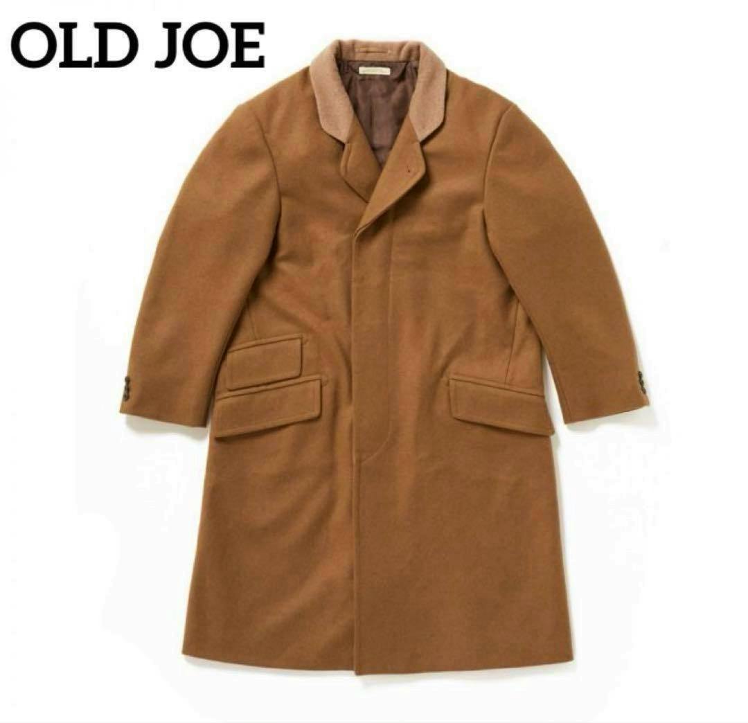 Flat-lay photo of an OLD JOE brown men's coat (size 38) on a white background.