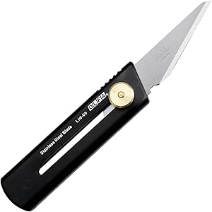 Photograph of the OLFA Ltd-06 Limited CK multifunctional carving knife showing its blade and black handle on a white background.