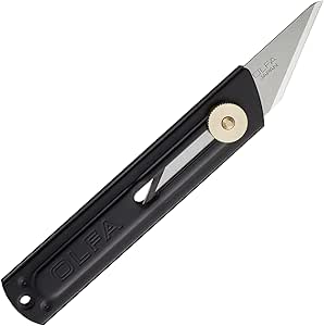 OLFA replaceable-blade craft knife (S-type) with a black handle and exposed blade.