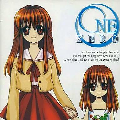Cover art for the game CD showing two anime girls holding hands with the title "ONE ZERO" on the artwork.