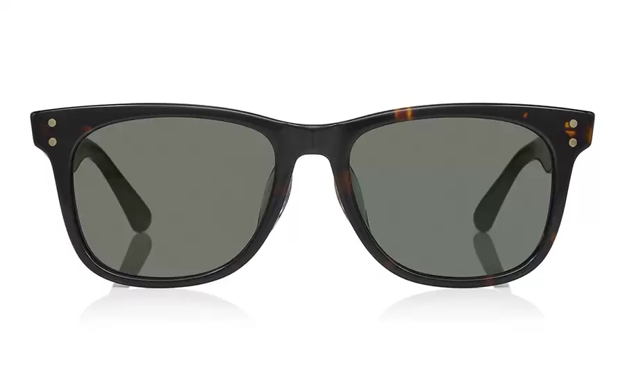 Front view of OWNDAYS SUN SUN2111G-5S C3 sunglasses showing dark lenses and a tortoiseshell rectangular frame.