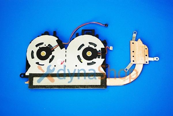 Panasonic Let's Note CF-FV1/CF-FV3 series CPU cooling fan assembly (F241115-14 M-P48C) photographed on a blue background.