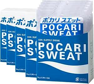 Front view of Pocari Sweat powdered drink mix boxes featuring blue-and-white branding.