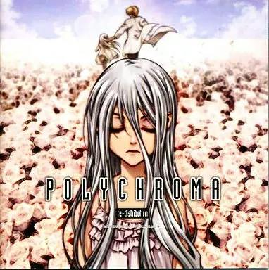 CD cover art showing an illustrated person with long silver hair against a background of flowers and the title "POLYCHROMA".