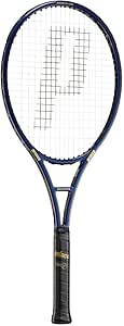 Front view of the Prince Phantom Graphite tennis racquet showing the frame, strings, and grip.