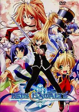 DVD cover art for PRINCESS WALTZ showing several anime characters and the game's title/logo.