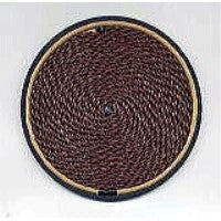 Single round braided disc shown for the product 'むらさきばれん 13cm中芯'.