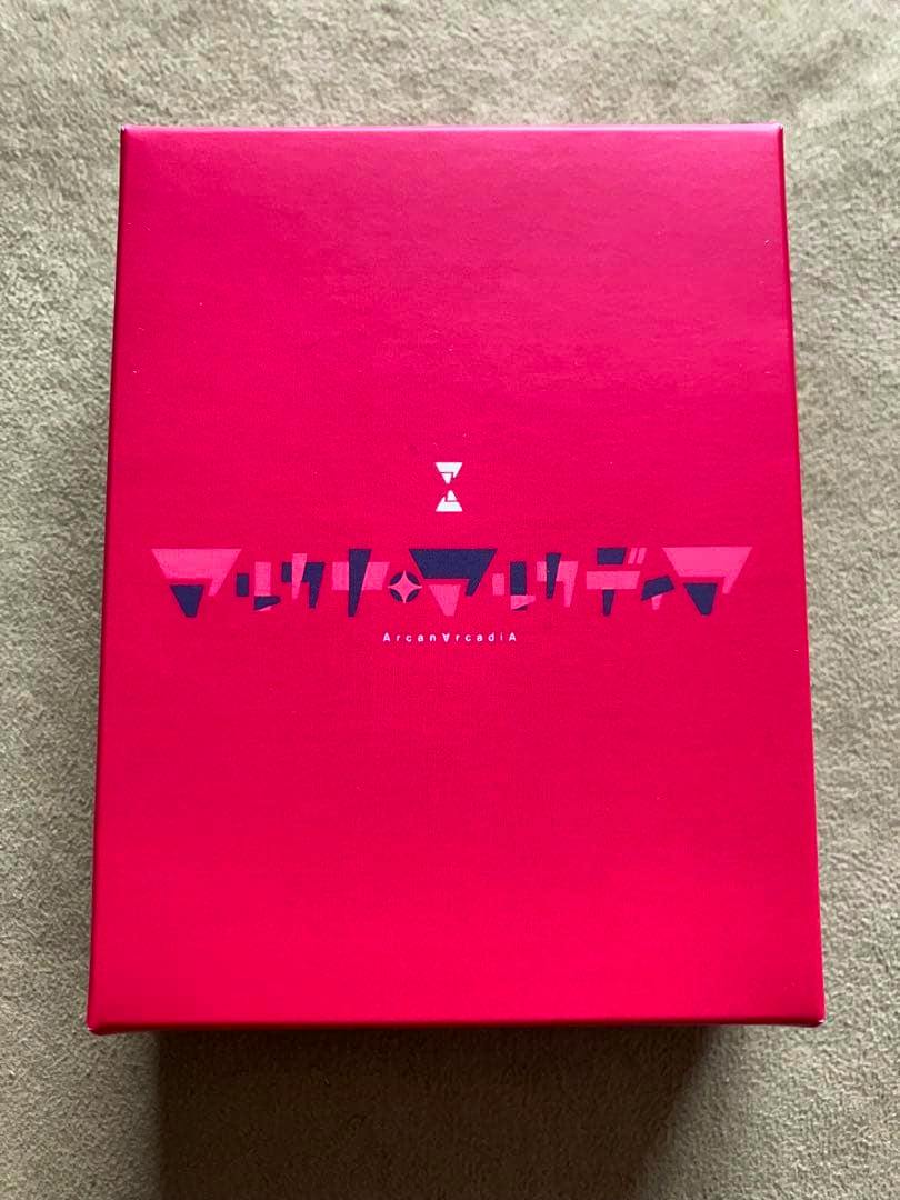 Red box for the Revue Starlight tarot-style card set with a stylized logo on the lid.