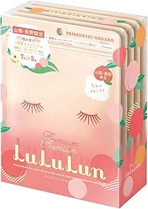 Packaged Rururun sheet mask set in a peach-colored box showing closed eyelash illustrations.