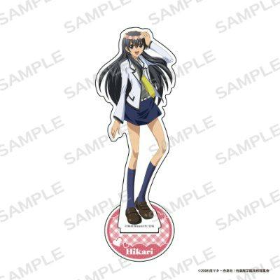 A full-body acrylic stand of Hikaru Hanazono from S・A ~Special A~, shown on its round display base.