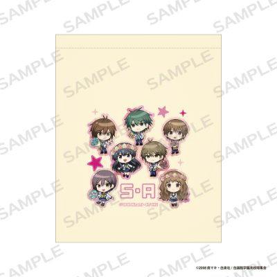 Cream-colored cotton drawstring bag showing chibi S・A ~Special A~ characters printed on the front.
