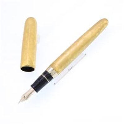 SAILOR fountain pen with the cap removed showing the metal nib on a white background.