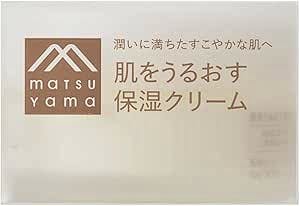 Front of the moisturizer's beige packaging box showing the Matsuyama brand logo and Japanese product text.