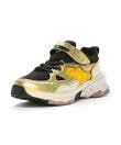 Gold and black MoonStar sneaker shown at a three-quarter angle on a white background.
