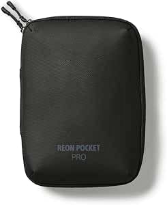 Black zippered carrying case for the REON POCKET PRO with 'REON POCKET PRO' printed on the front.