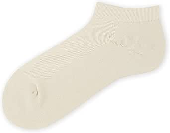 An off-white men's ankle-length sneaker sock displayed flat on a white background.