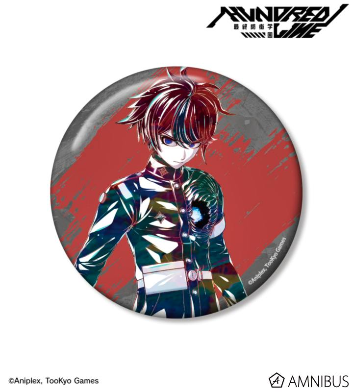Round 100mm can badge showing the character 澄野拓海 in a dark uniform against a red and gray background.