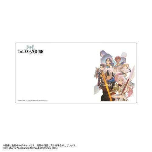 Rectangular desk mat showing the Tales of Arise logo on the left and character artwork on the right.