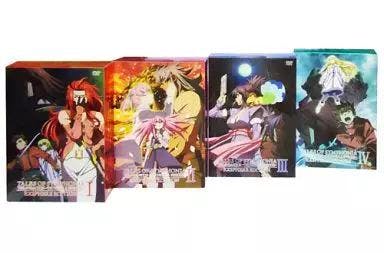 Four DVD volumes of 'テイルズ オブ シンフォニア THE ANIMATION テセアラ編 エクスフィア・エディション' shown side by side.