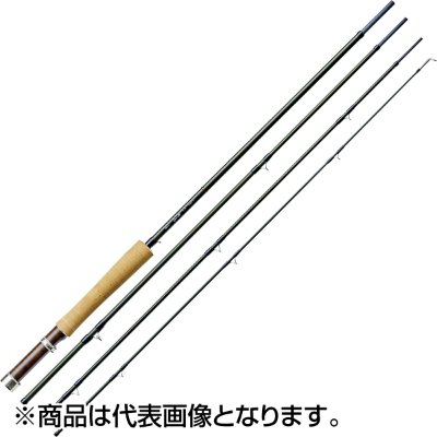 Four-piece fishing rod with a cork handle shown against a white background.