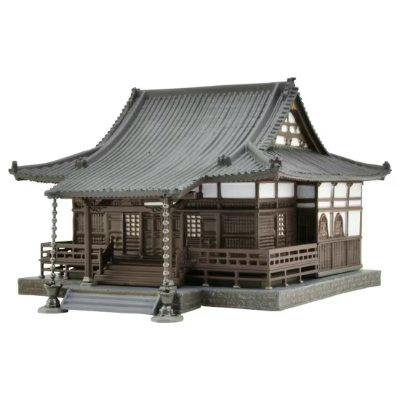A plastic model figure of a Japanese temple (お寺A5) shown on a white background.