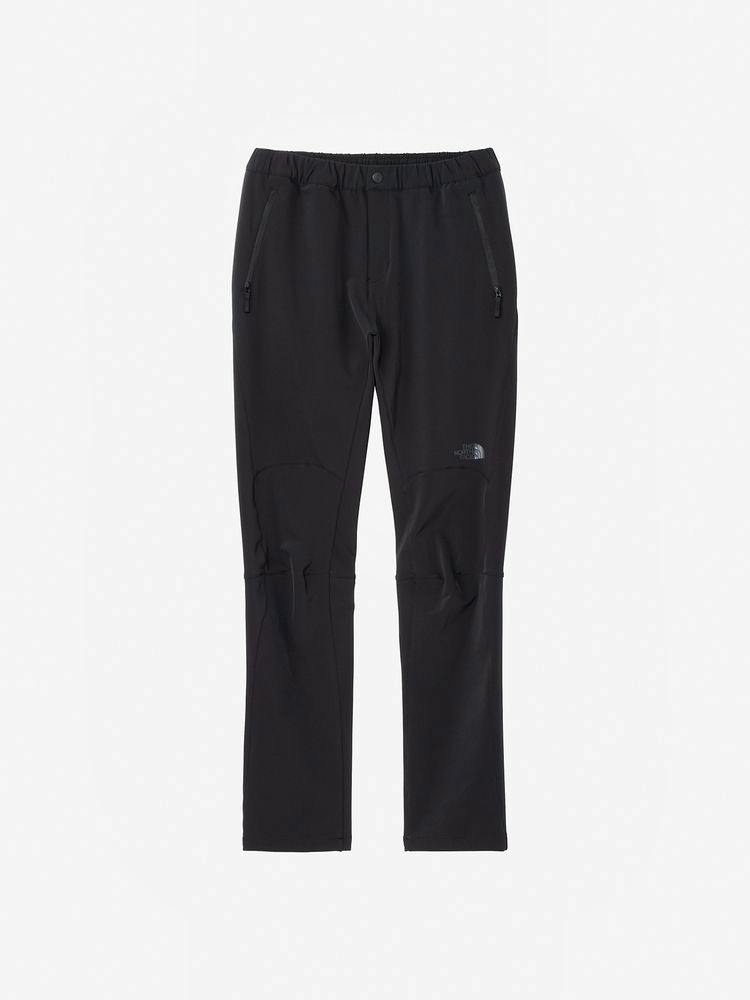 Studio front view of the Alpine Light pants laid flat on a white background.