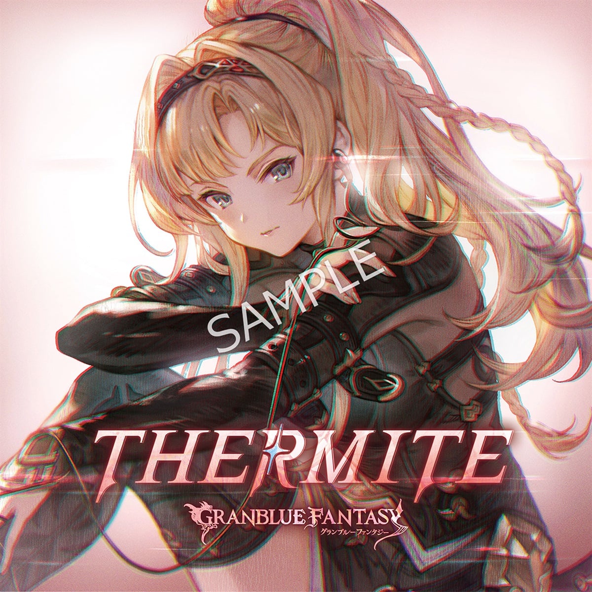 CD cover artwork for THERMITE 〜GRANBLUE FANTASY〜 featuring an illustrated character with long blonde hair and the title text.