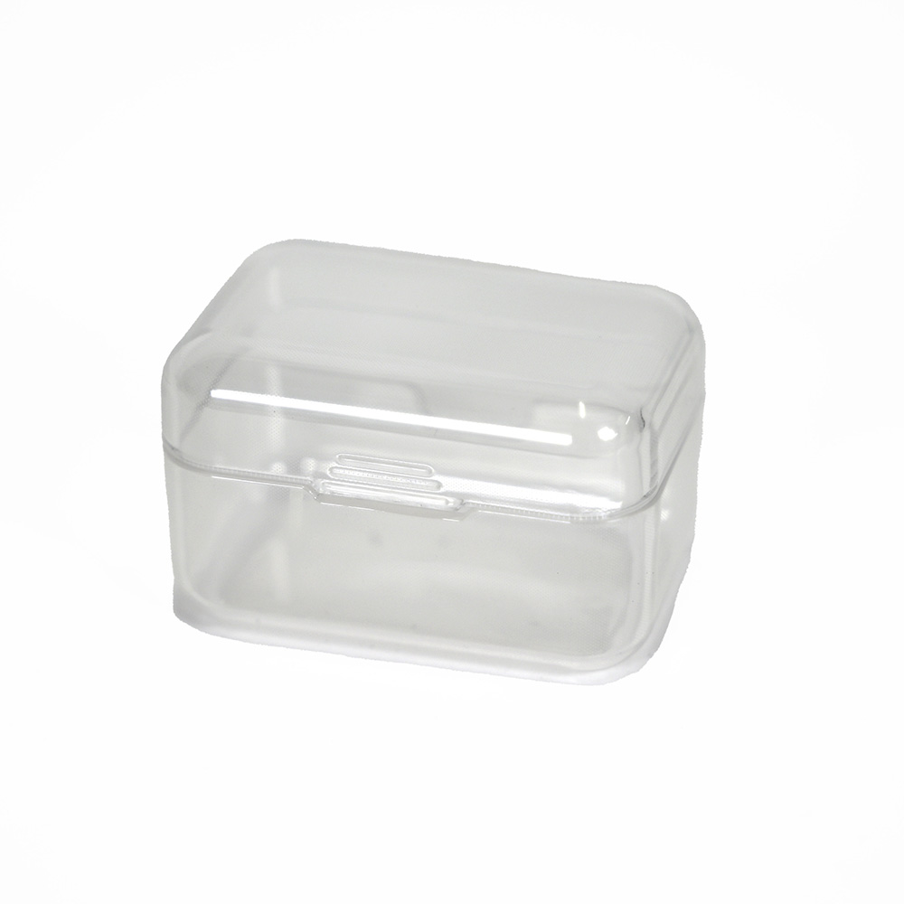 Clear TPU soft case for CP-TWS01E shown at a three-quarter angle on a white background.