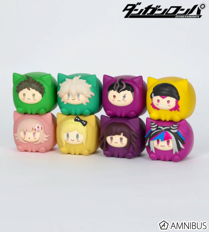 Eight けもきゅーぶ trading plastic figures (ver.B) arranged in two rows on a white background.