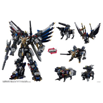 T-SPARK ZONE AM-T02EX マグナレグルス トランスフォーマー figure shown in robot mode with several alternate modes arranged around it.