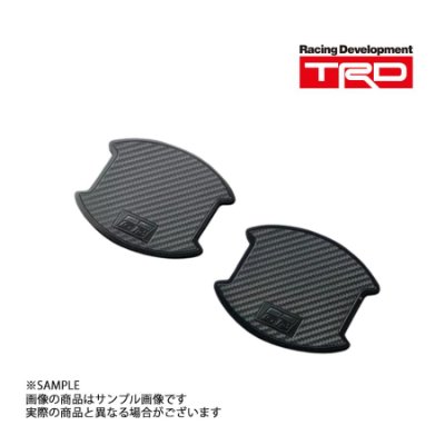 Two TRD GR door handle protector pads shown on a white background.