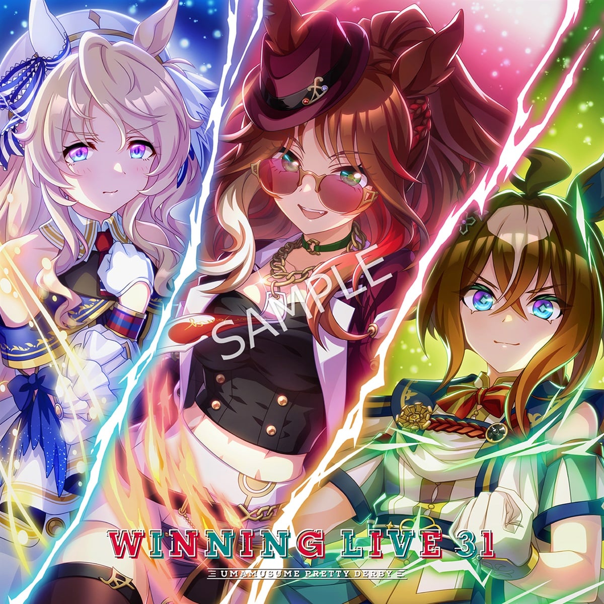 Cover art for the 'ウマ娘 プリティーダービー' WINNING LIVE 31 CD showing three illustrated characters and the title text.