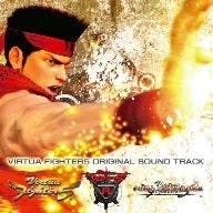 Cover art for Virtua Fighter 5 ORIGINAL SOUND TRACK showing a close-up of a fighter delivering a glowing punch.